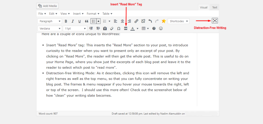 TinyMCE WP Editor - Epic Content - Your First Blog
