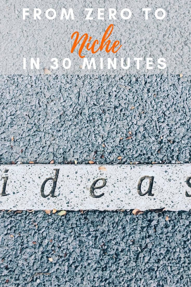 From Zero To Niche In 30 Minutes