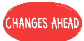 Round table of people with a callout "Changes Ahead" - Overcome Your Fear Of Change